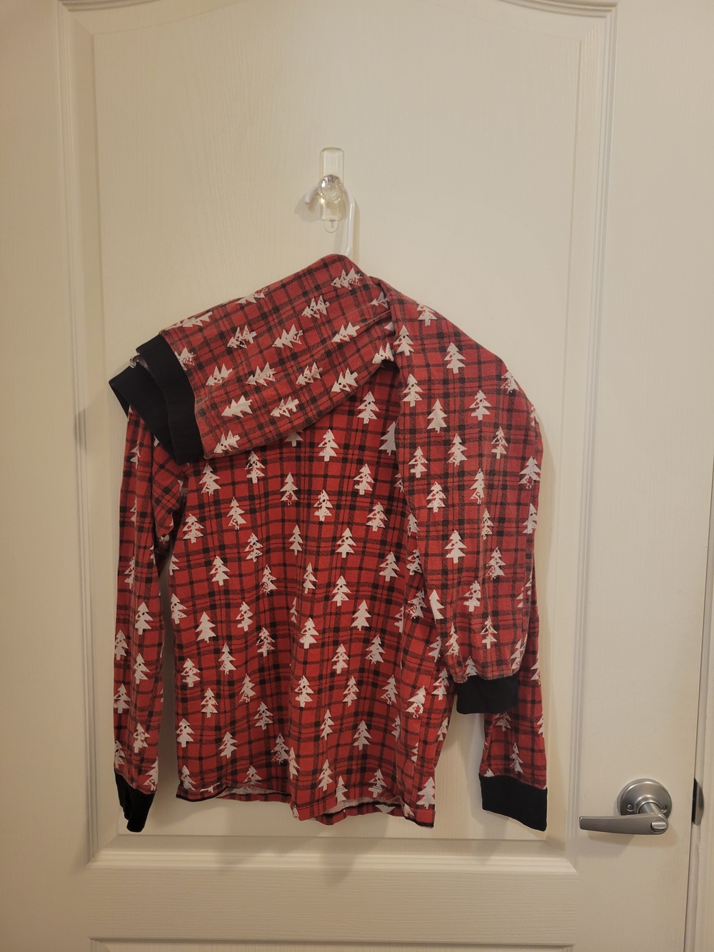 Cozy Red Plaid Women's Pajama Set